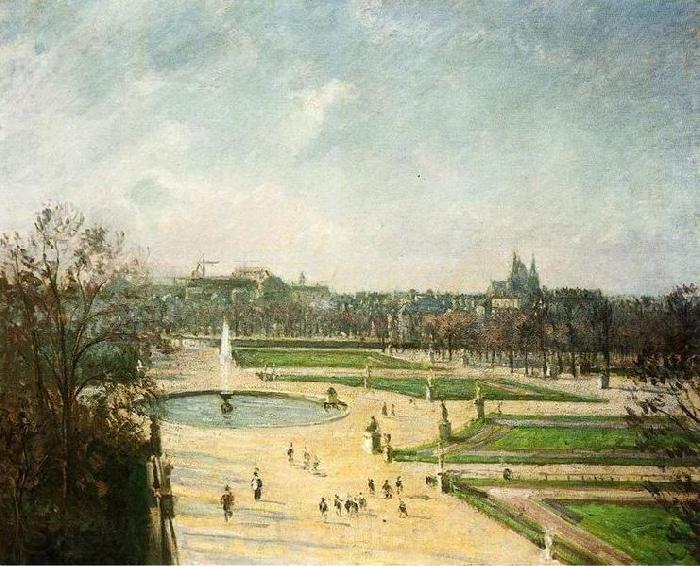 Camille Pissarro Tuileries Gardens France oil painting art